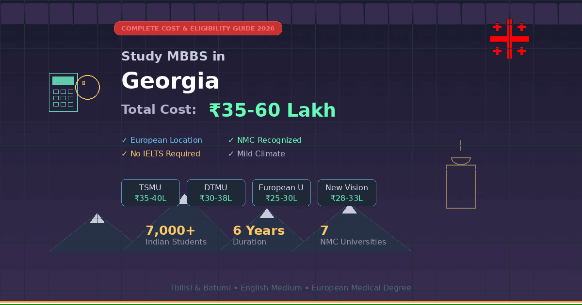 Study MBBS in Georgia - Complete Cost Breakdown & Eligibility Guide 2026